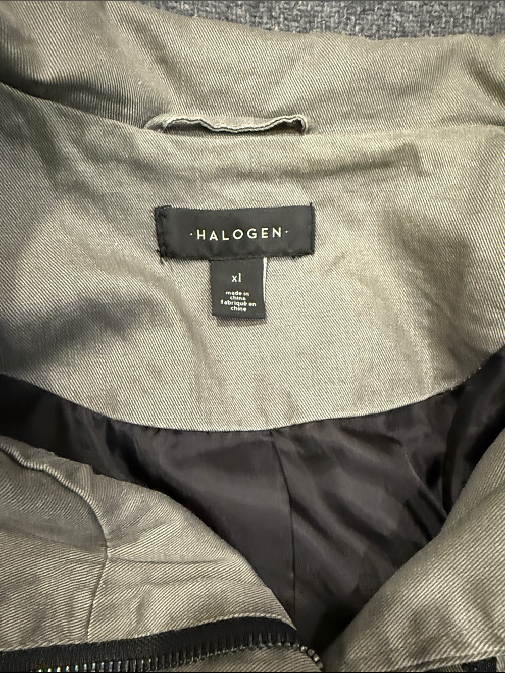 Halogen Olive Utility Drawstring Jacket XL - Picture 2 of 10